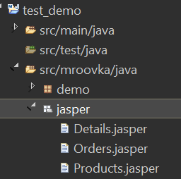 Folder for Jasper compiled reports and necessary resources